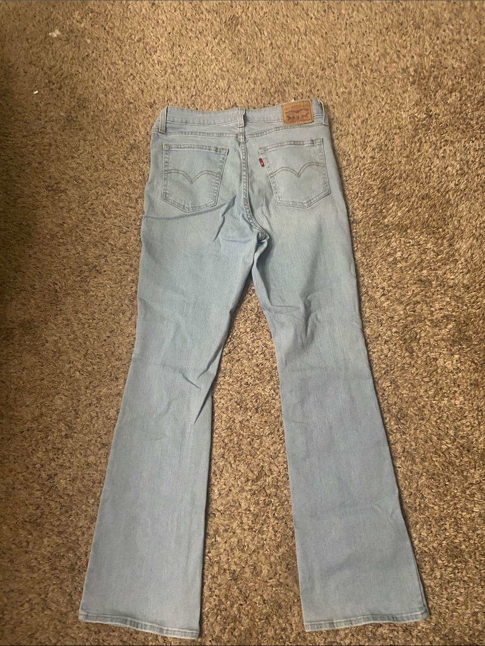 Levi's high-rise Light Wash Flared Women's Jeans